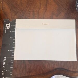 Cartier Elegant Cream Envelope